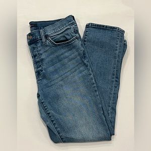 7 for Mankind Denim jeans with embroidered pockets, size 27, lightly used